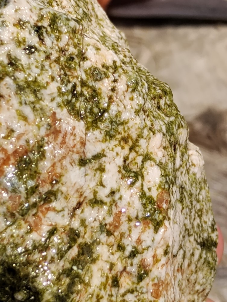 Epidote Specimen Rough Specimen Crystalized