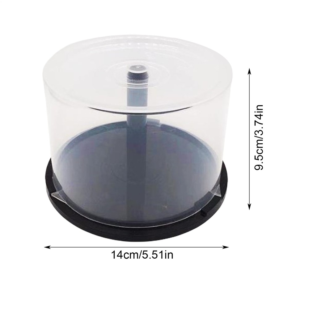 Empty CD DVD Blu-Ray Spindle Cake Box Storage Container Hold 50 Discs Cakebox
