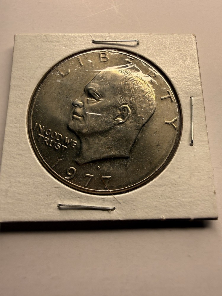 1977 P EISENHOWER IKE SILVER ONE DOLLAR COIN