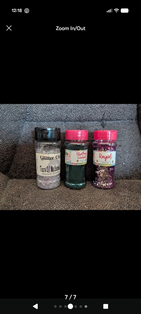 Glitter Chimp, Glitter Guy, Spin It Multicolor Assorted Glitter Bottles & Bags