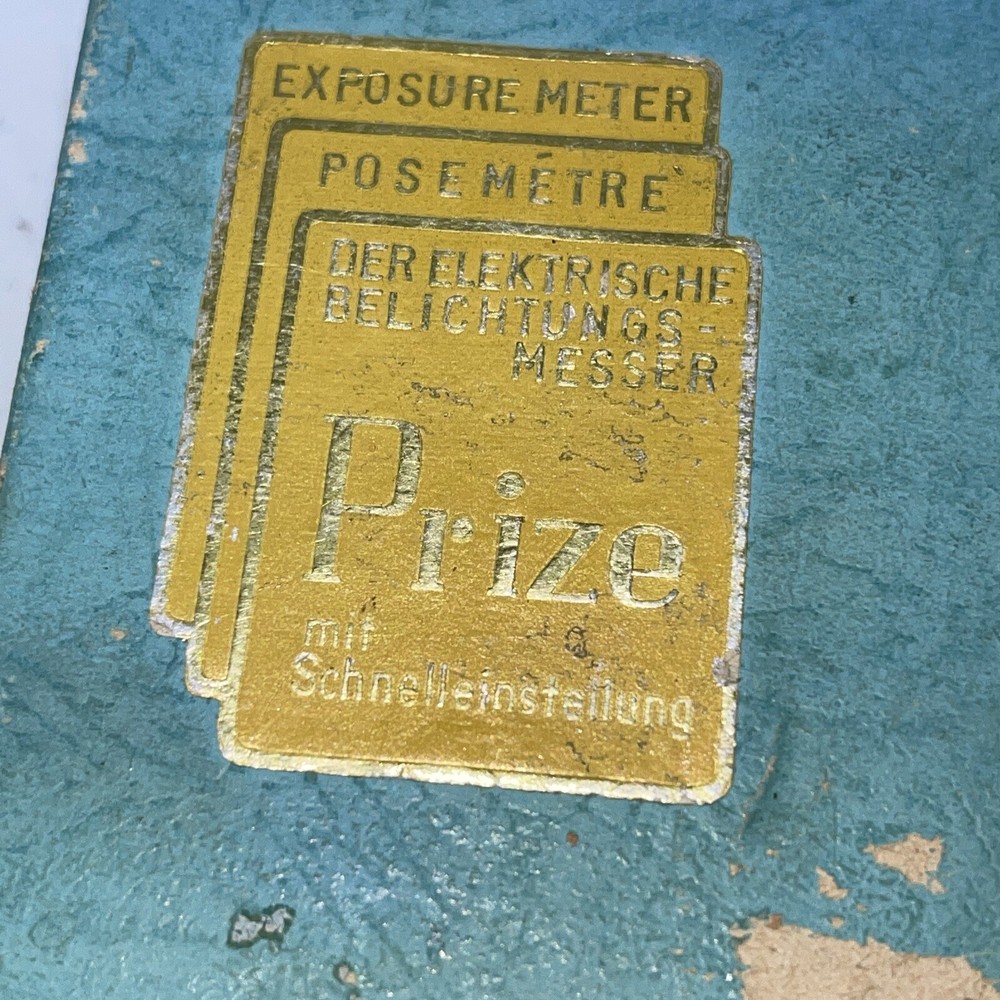 Rare German Prize Light / Exposure Meter - w/ Box & Manual