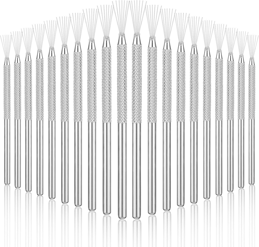 20 Pcs Clay Needle Tool Pottery Feather Wire Texture Tool Clay Modeling Tools fo