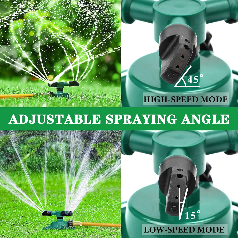 Rotating Lawn Sprinkler for Large Area Coverage