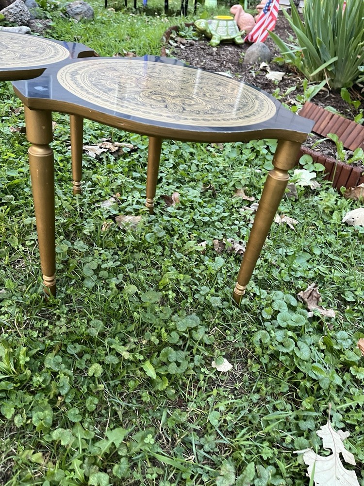 Mcm Stacking Nesting Tables Gold Design