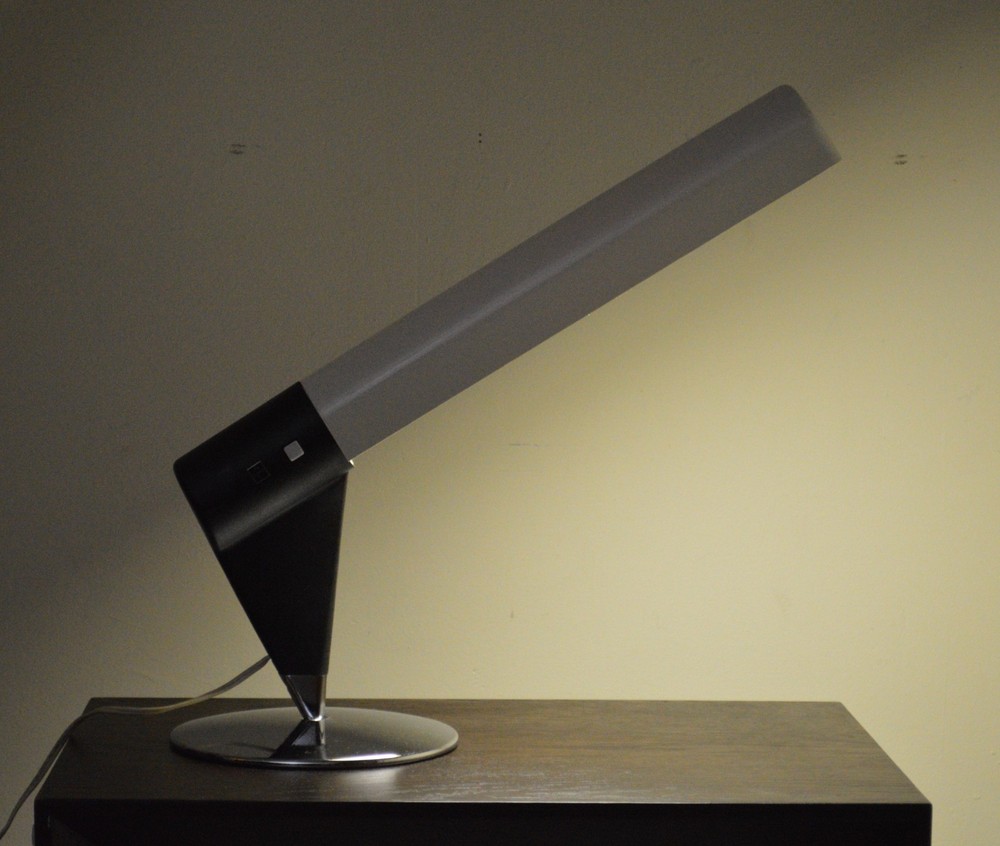 Panasonic Fluorescent Fixed Angle Rotating Fs-4911e Space Age Atomic Desk Lamp