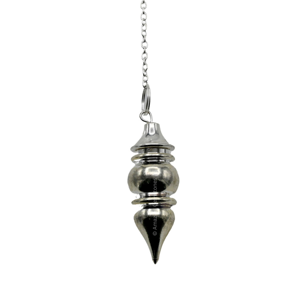 Silver Tear Drop Steel Copper Pendulum for Divination