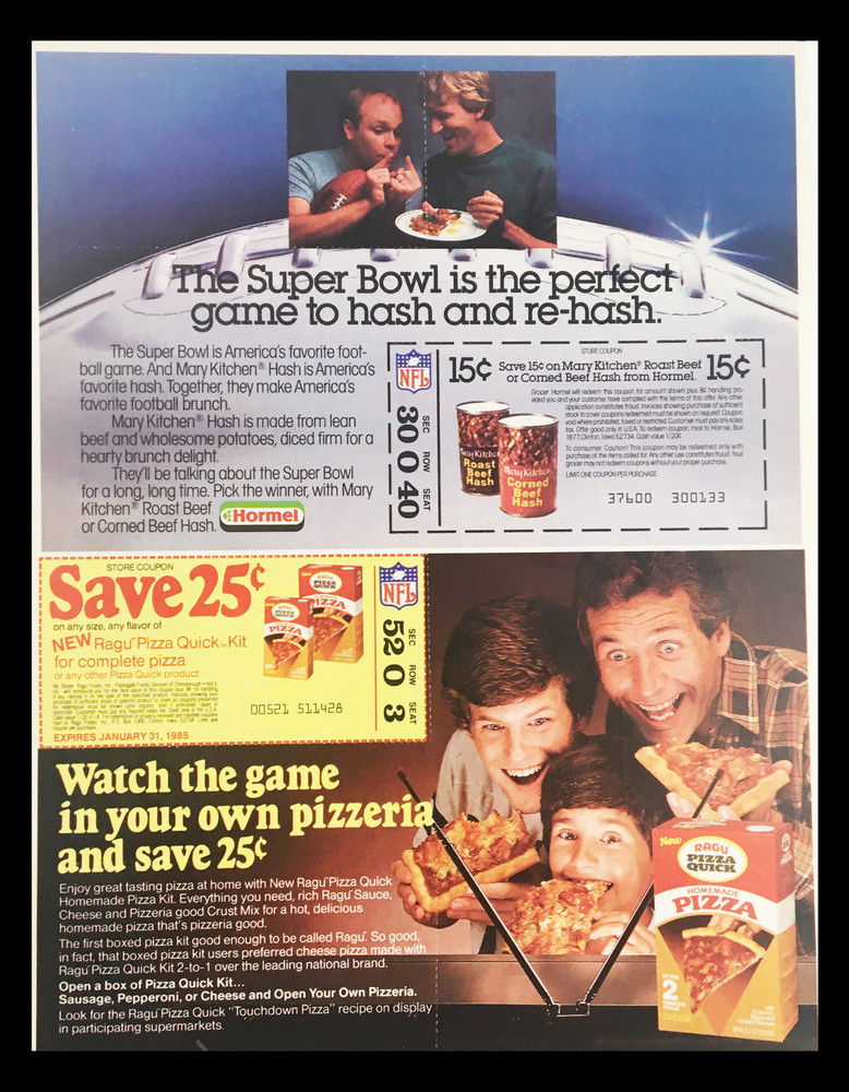 1984 NFL Eagle Brand & Realemon Circular Coupon Advertisement