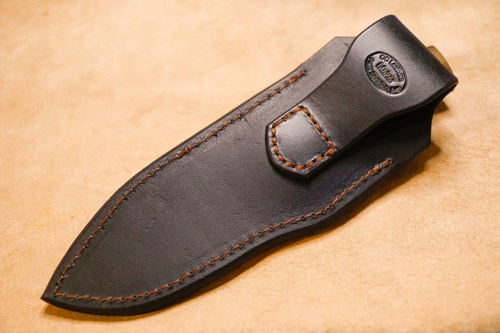 Custom Leather Sheath for Buck Vanguard, Buck Zipper