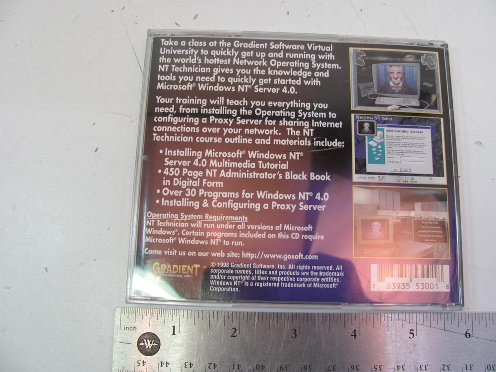 OBSOLETE SOFTWARE WINDOWS 98 NT TECHNICIAN GRADIENT INC