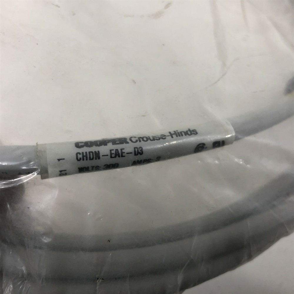 Cooper Crouse-Hinds CHDN-EAE-D3 Double Ended Cordset