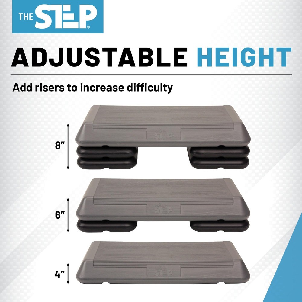 The Step Original Aerobic Platform with Black Risers – Circuit Size