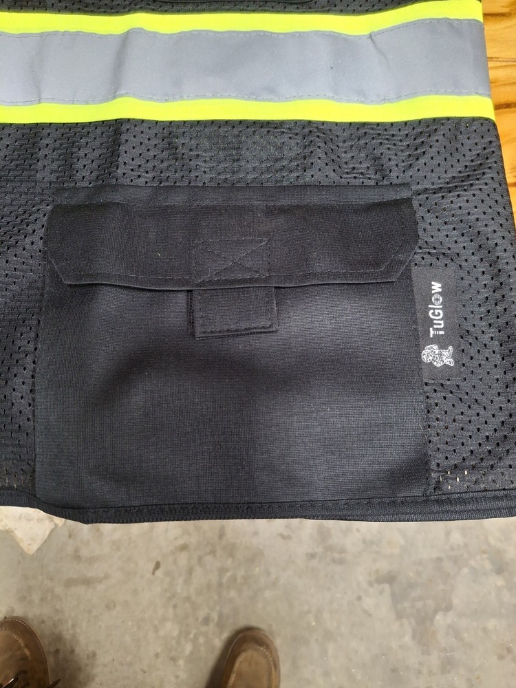 TuGlow High Visibility Safety Vest Black M