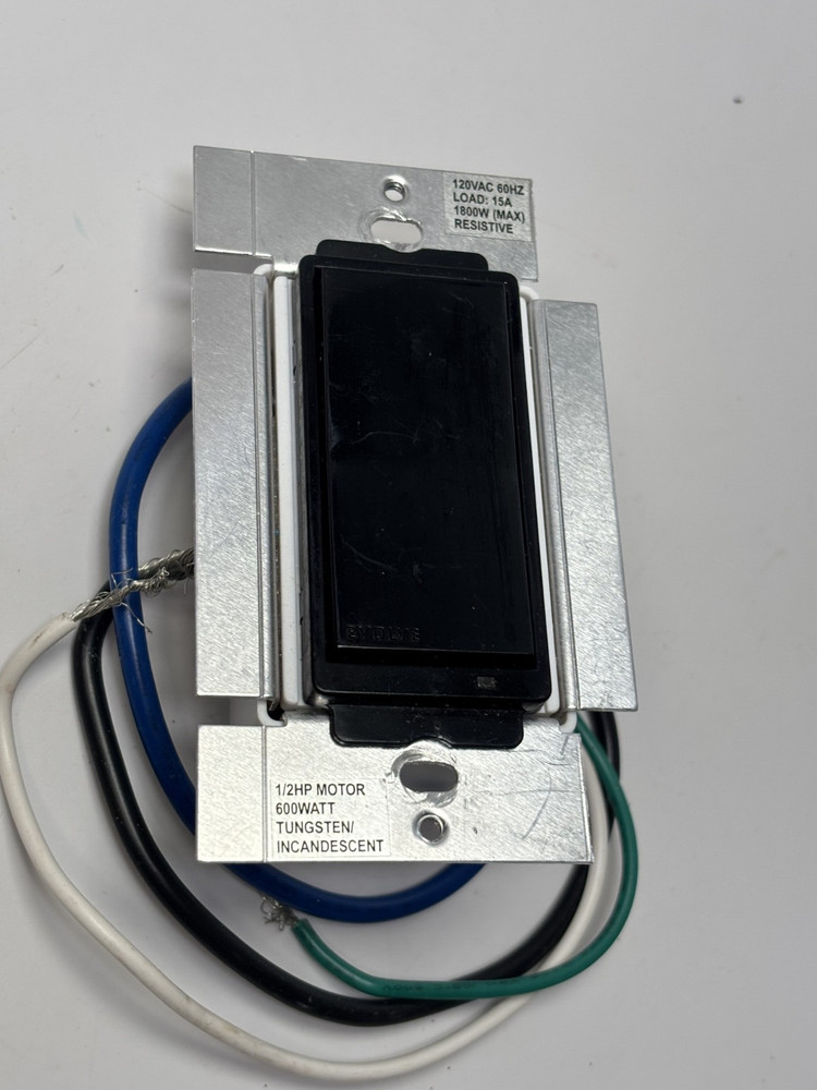 Evolve LSM-15W Z-Wave 4.54.01 Wall Mount Switch (BLACK)