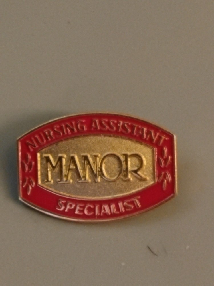 Nursing Assistant Specialist Manor Stamped Pin