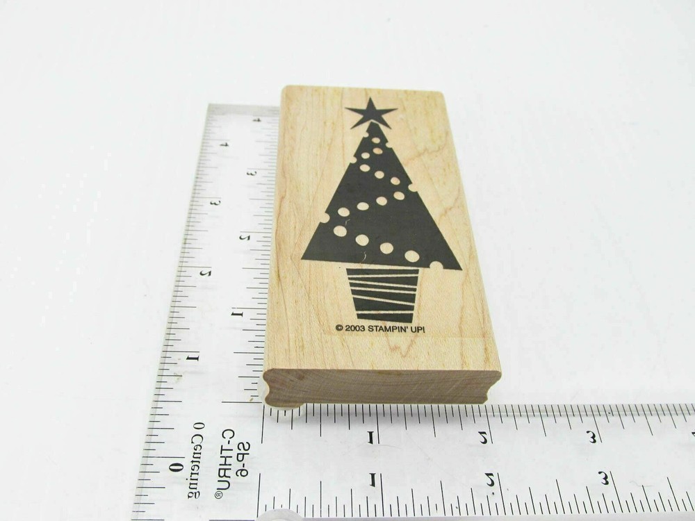 Christmas Tree Rubber Stamp - Stamp Set B306