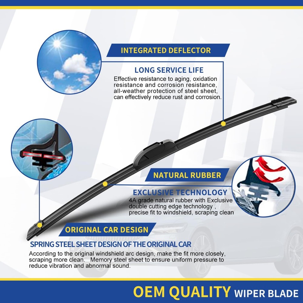 3 wipers Replacement for 2014 2015 2016 2017 2018 Subaru Forester 2015-2018 2...
