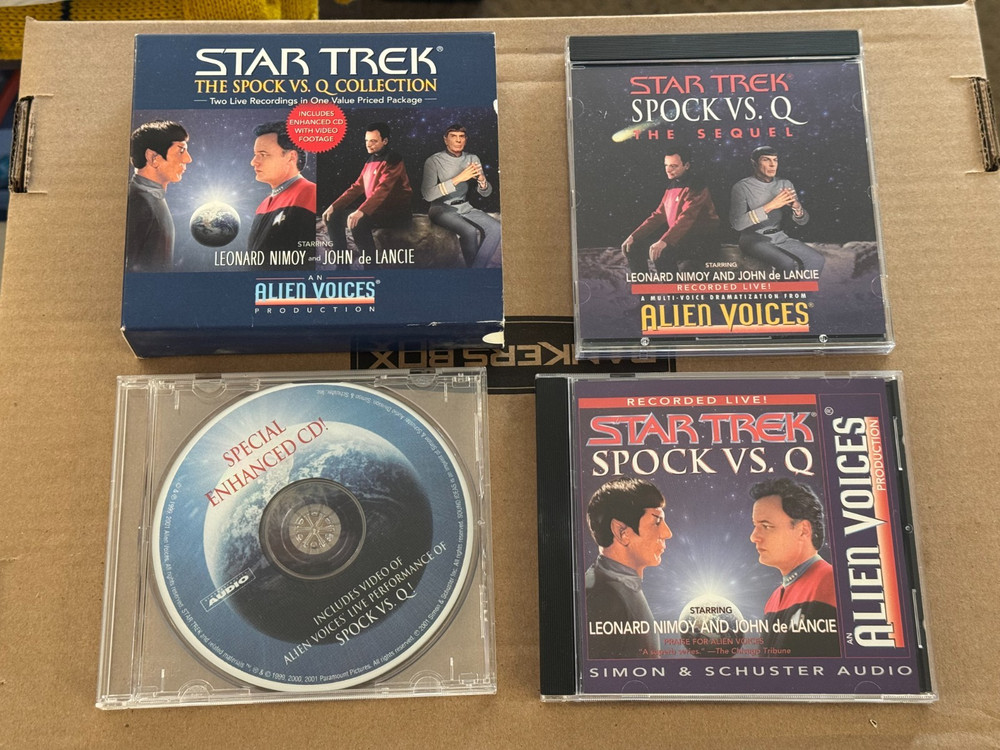 Star Trek The Spock vs. Q Collection | 3-disc set | MINT