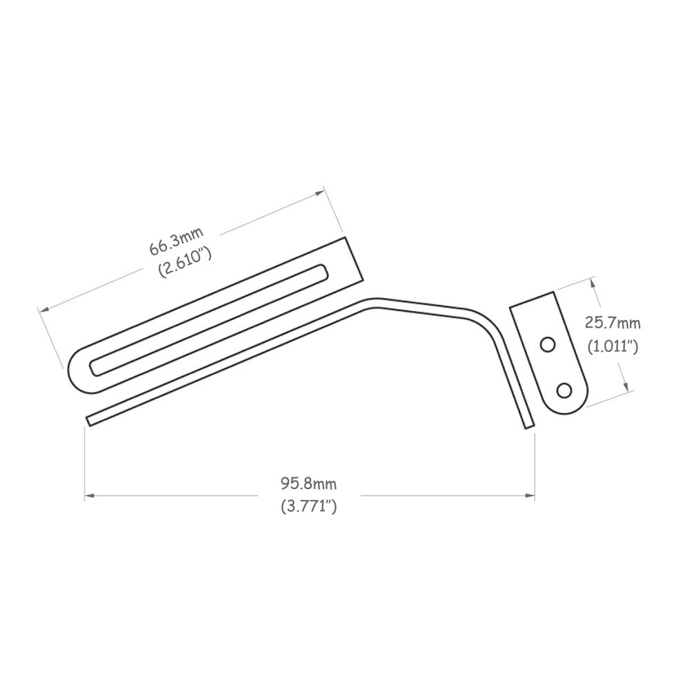 Gold Pickguard Bracket for Thick Archtop Guitars