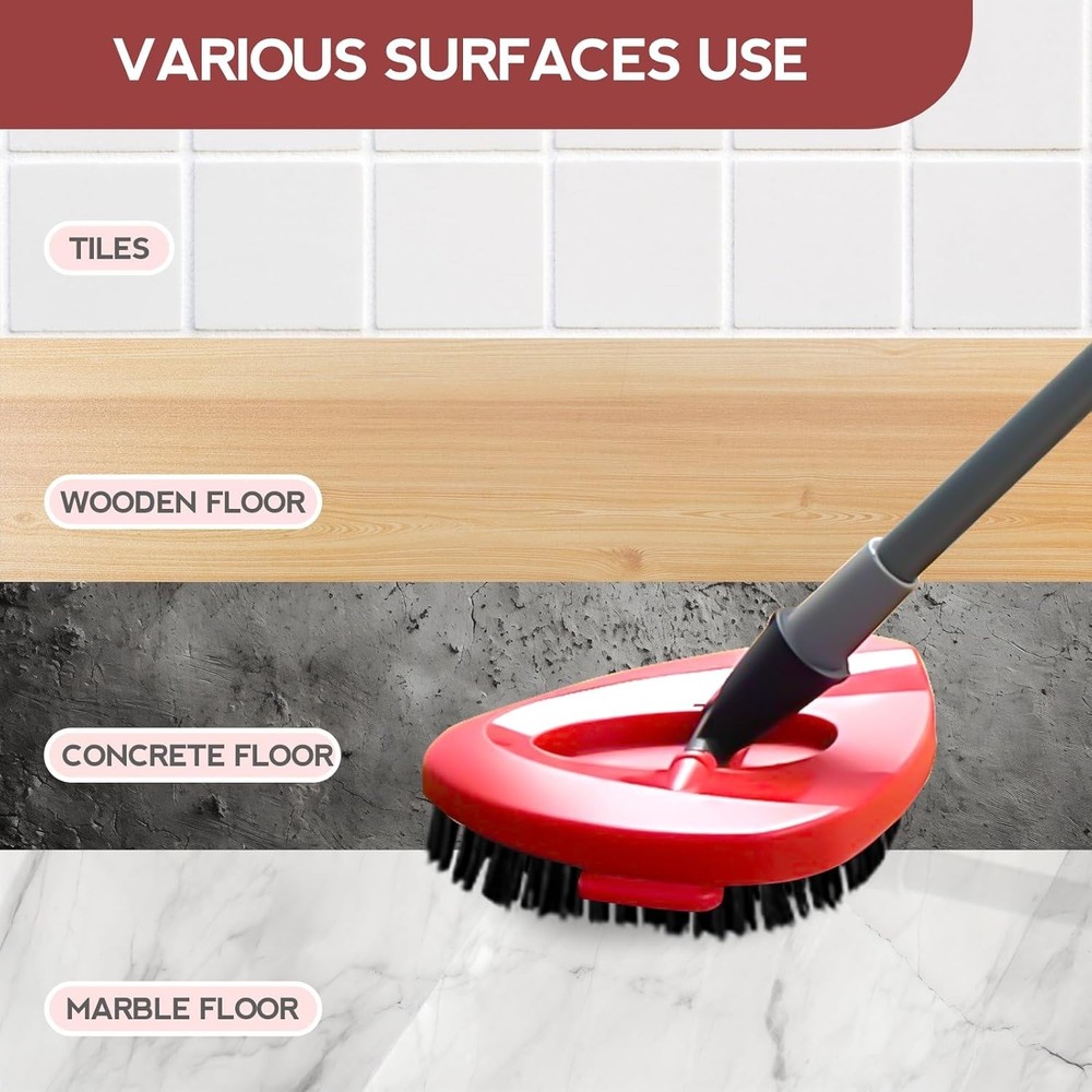 Versatile Oceda 2-Piece Scrubber Brush Set - Perfect for Kitchen, Bath & Tile