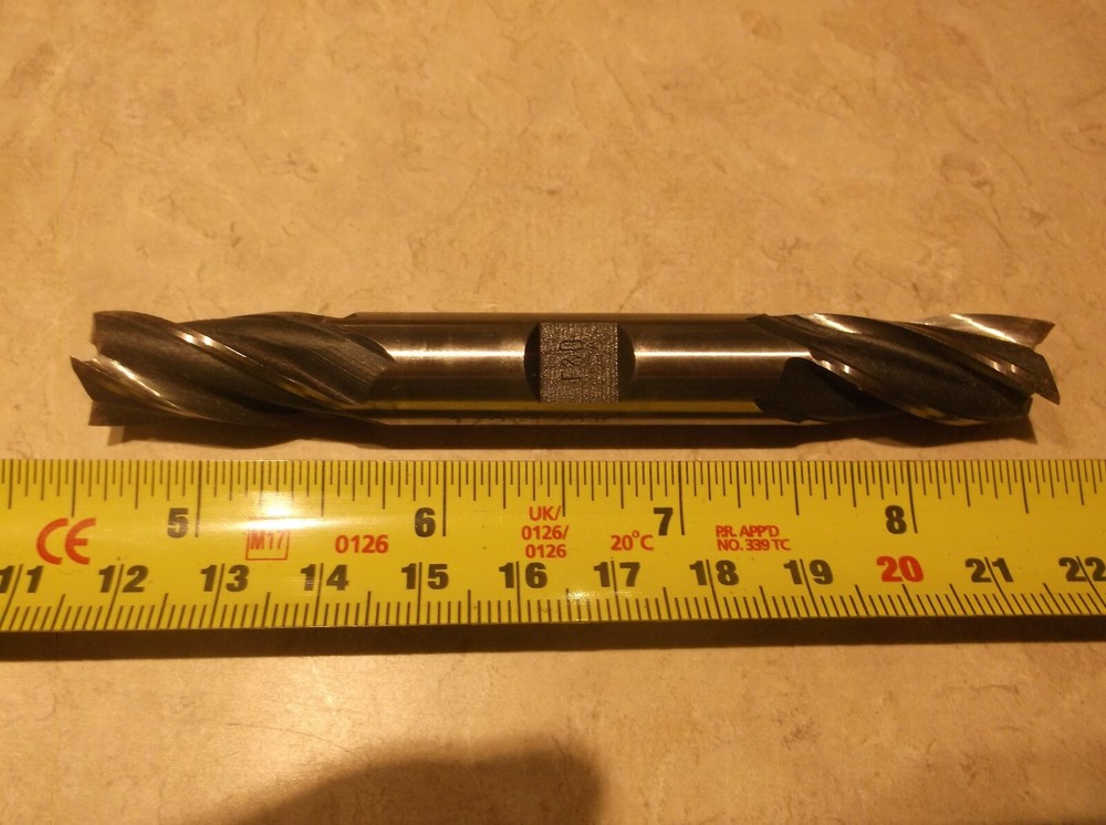 F & D TOOL CO. 1/2" DIA ENDMILL 4F DE HSS