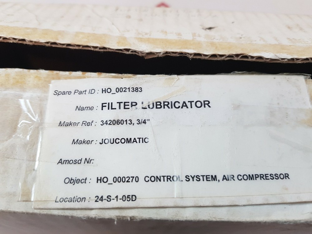 Joucomatic 34206013 filter lubricator