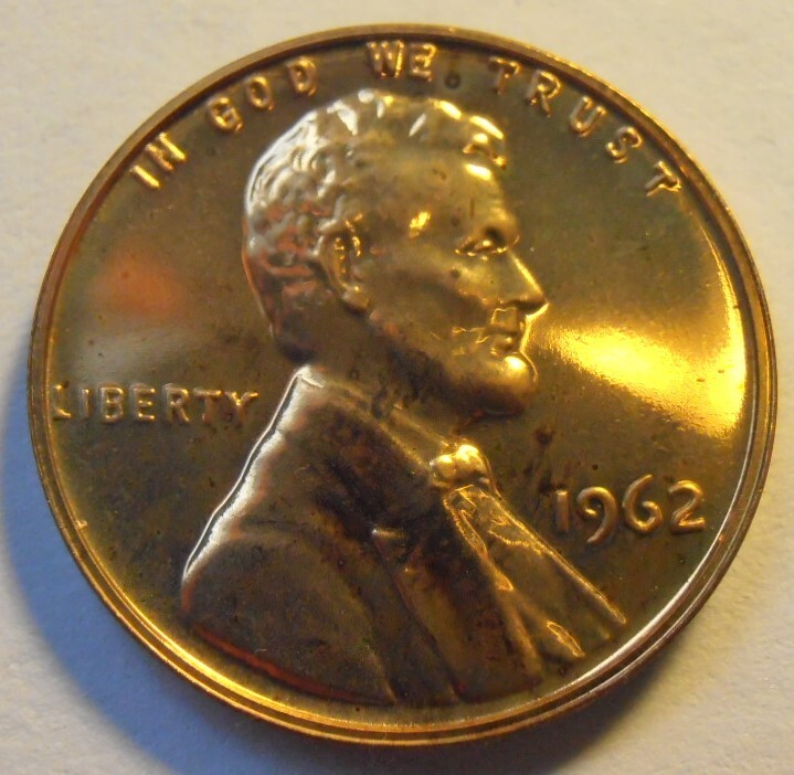 1962 Lincoln Cent -  RED PROOF (62PF3)