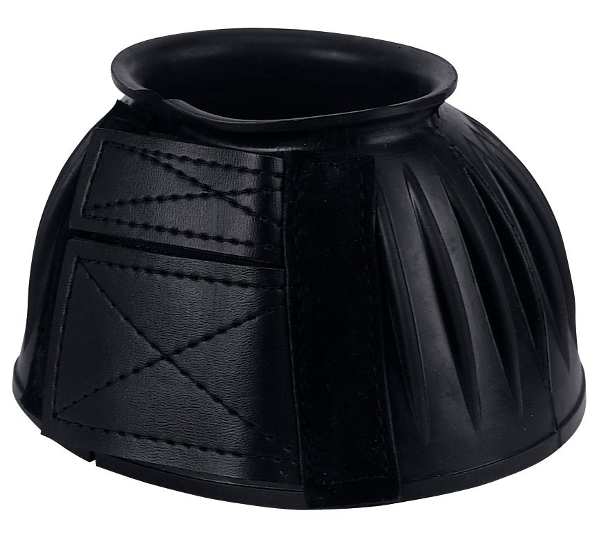 Weaver Leather, Black Rubber Double Hook and Loop Bell Boots, Black