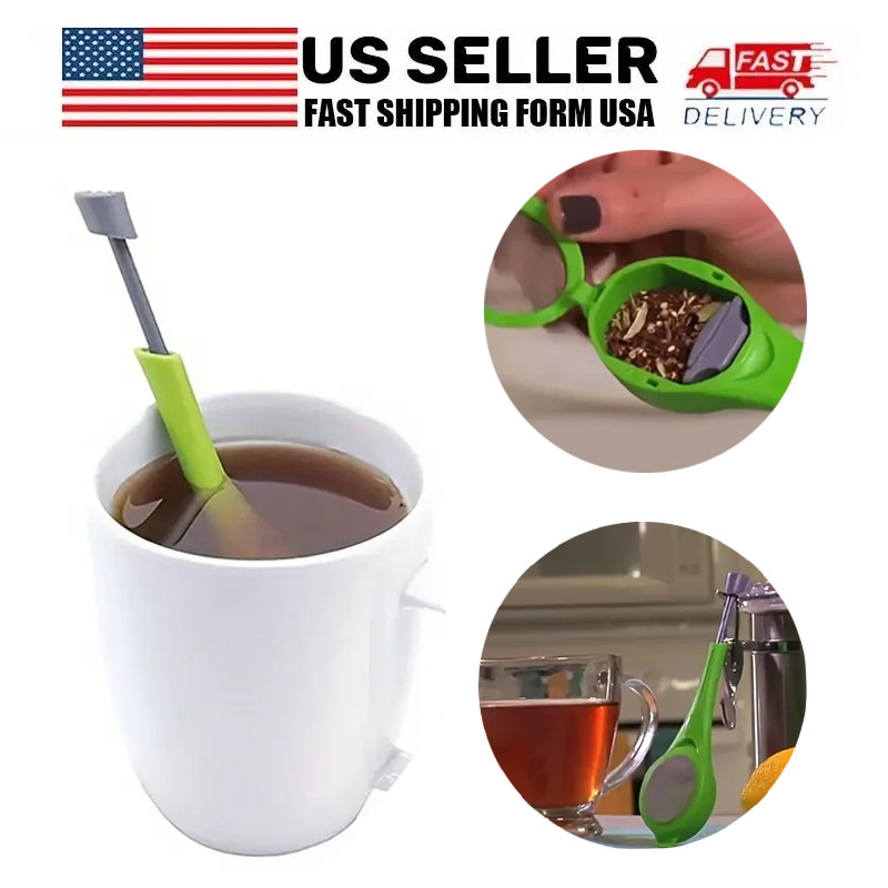 Silicone Tea Infuser Strainer – Loose Leaf Steeper & Herbal Spice Infusion Tool