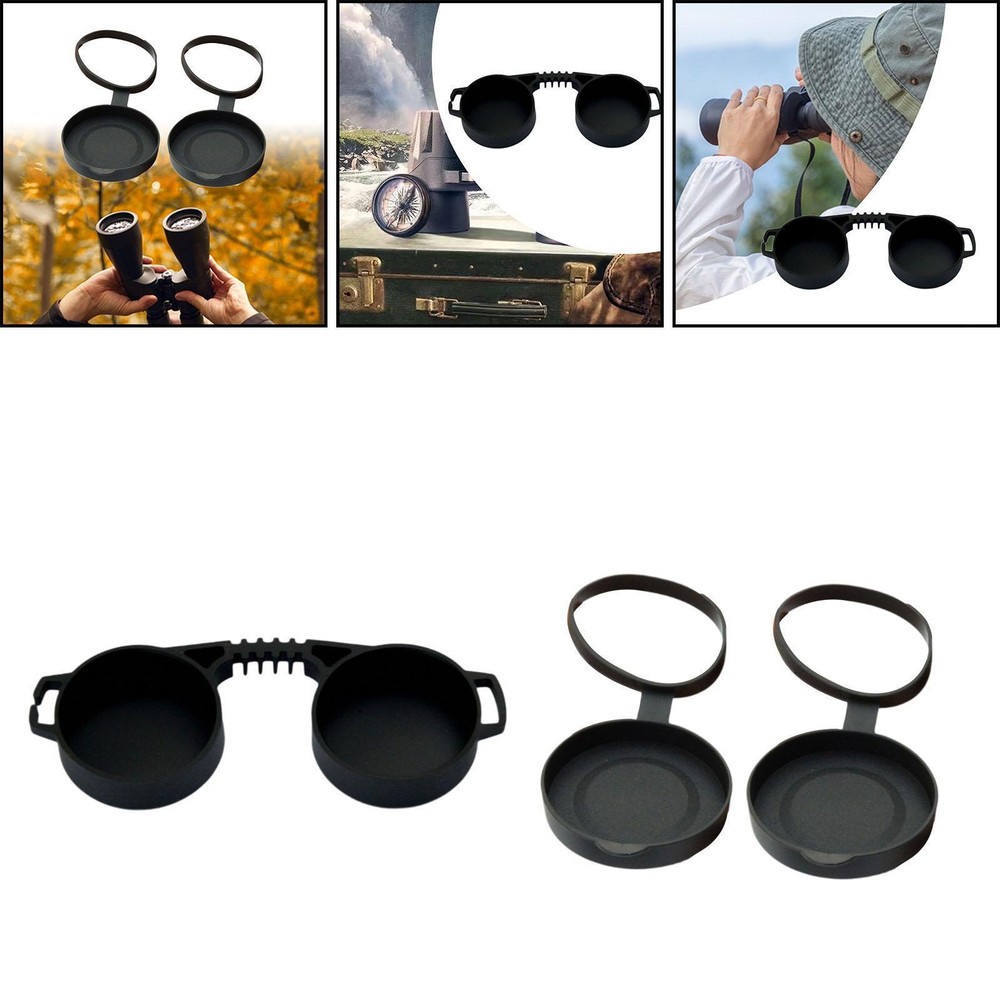 Binocular Caps Sturdy Direct Replace Easy to Install 10x42 Protective Covers
