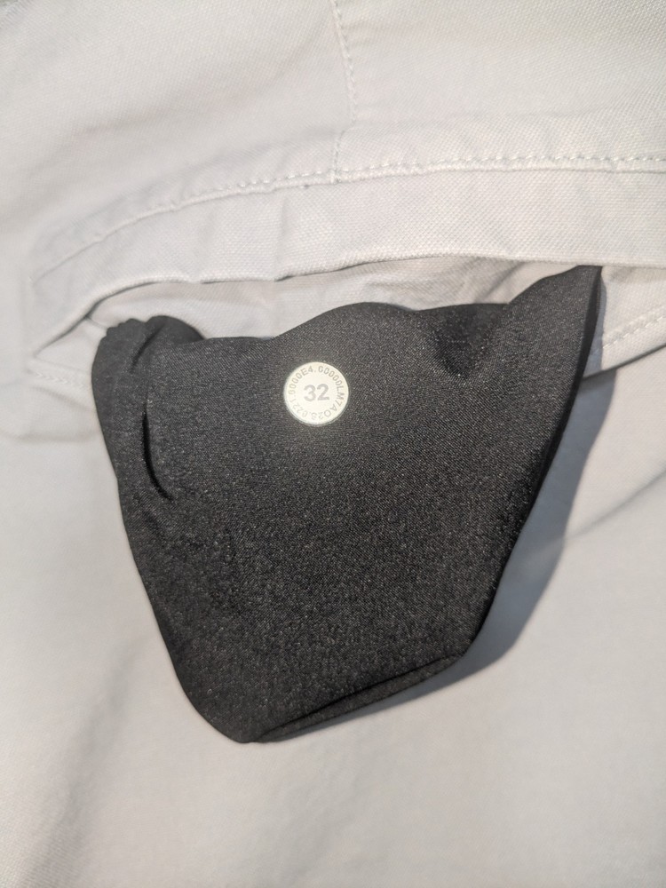 Lululemon Mens Commission Golf Short 32 Light Grey