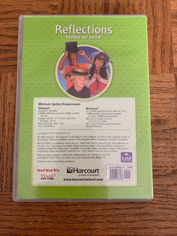Reflections People We Know CD Rom Homework