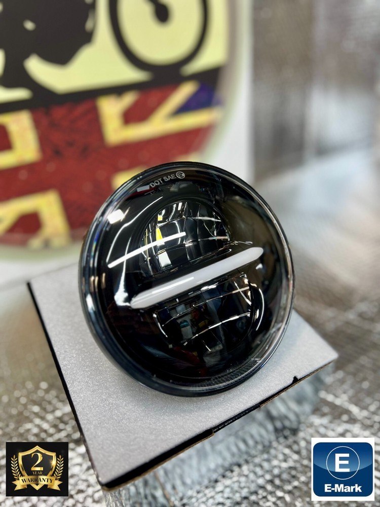 5.75″ Monaco GP LED Headlight 50W DRL DOT E Marked