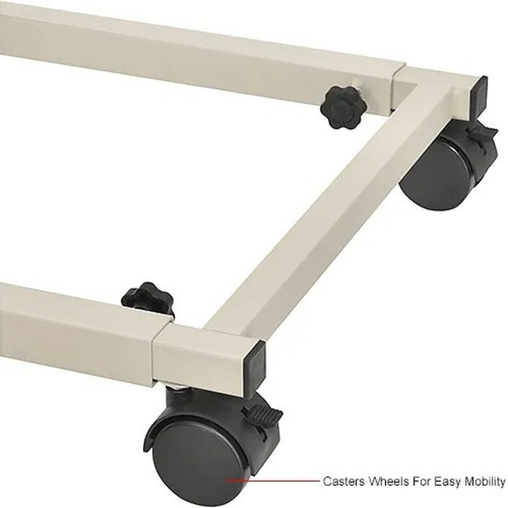 Interion? Expandable Mobile Rack, 16"W, White