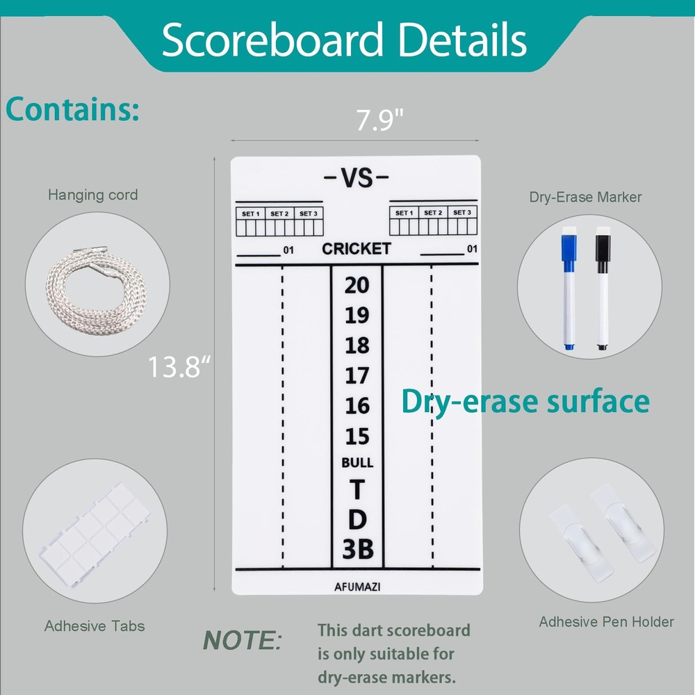 Extended Dartboard Surround, Large Dart Board Wall Protector with Scoreboard ...