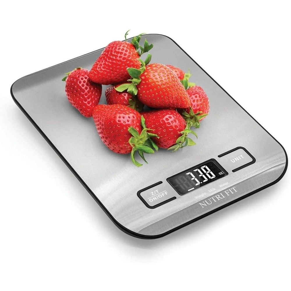 Digital Kitchen Scale with Backlit LCD - 11lb Capacity for Precision Cooking