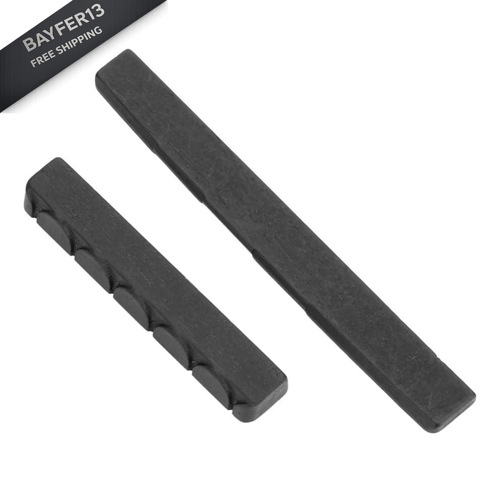 Guitar Nut and Saddle,Ebony Classical & Saddle Set - 6 Black