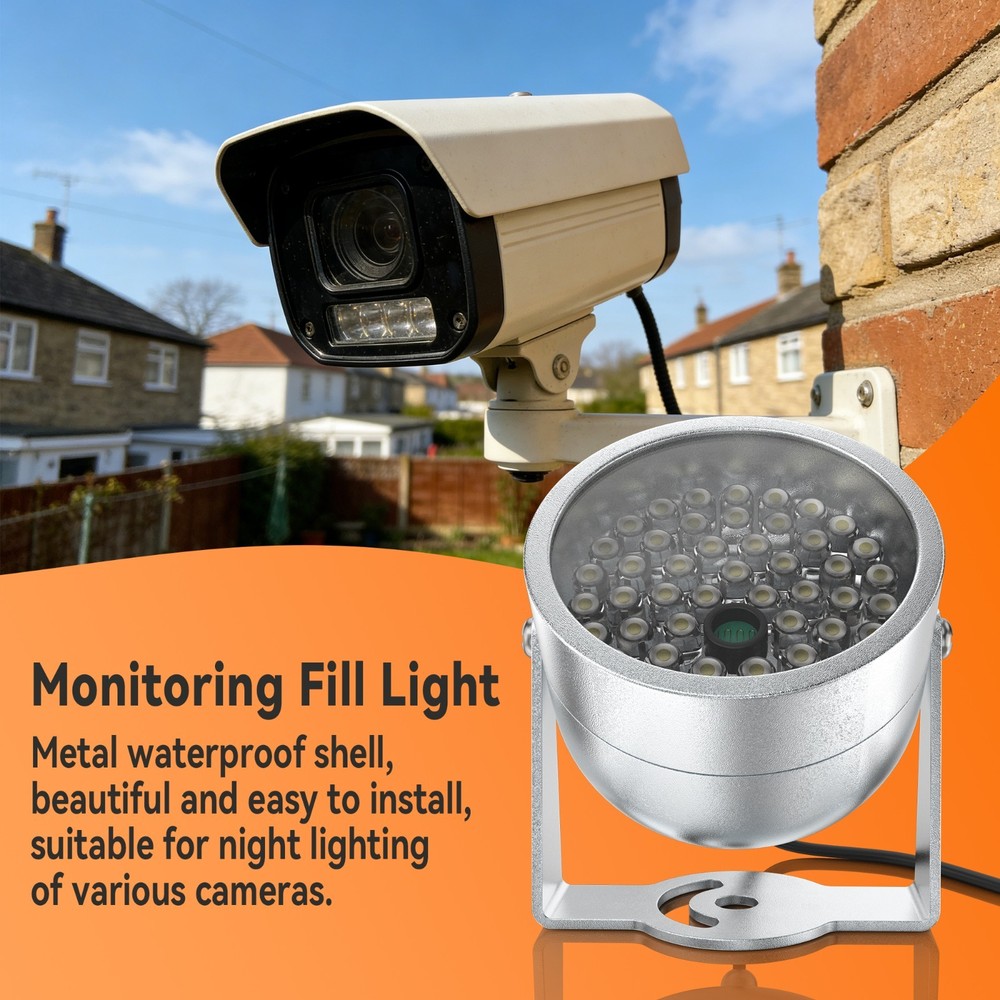 2 Pcs 48LED Illuminator IR Infrared Night Vision Light for Security CCTV Camera