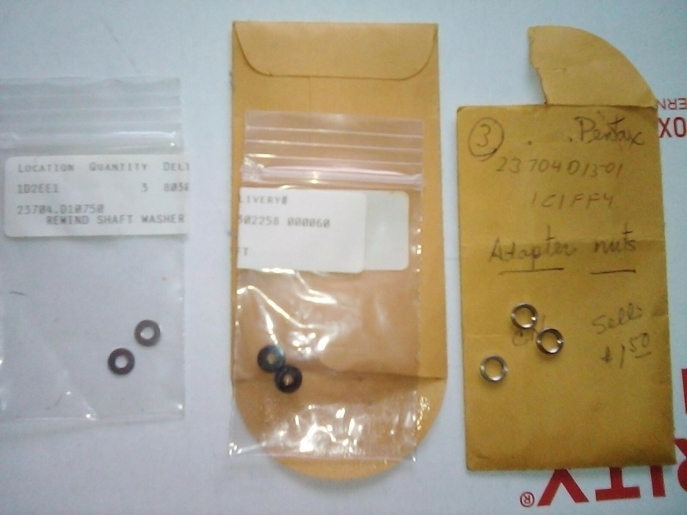 Pentax Camera Parts From Closed Shop