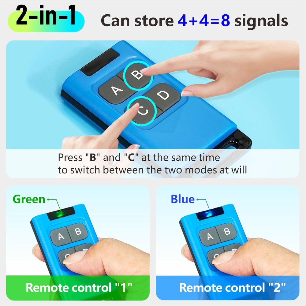 Copy Remote Control Duplicator Multi Frequency 300-915Mhz Multi Brand 433.92M...
