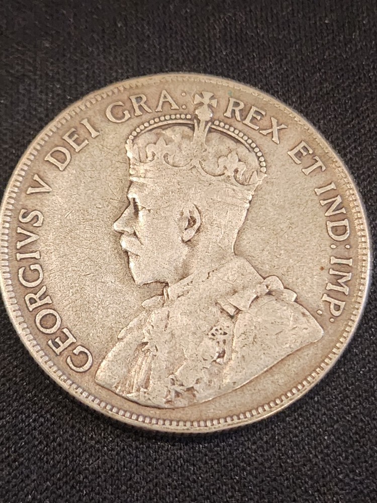 1920 Canada 50 Cents Silver Coin