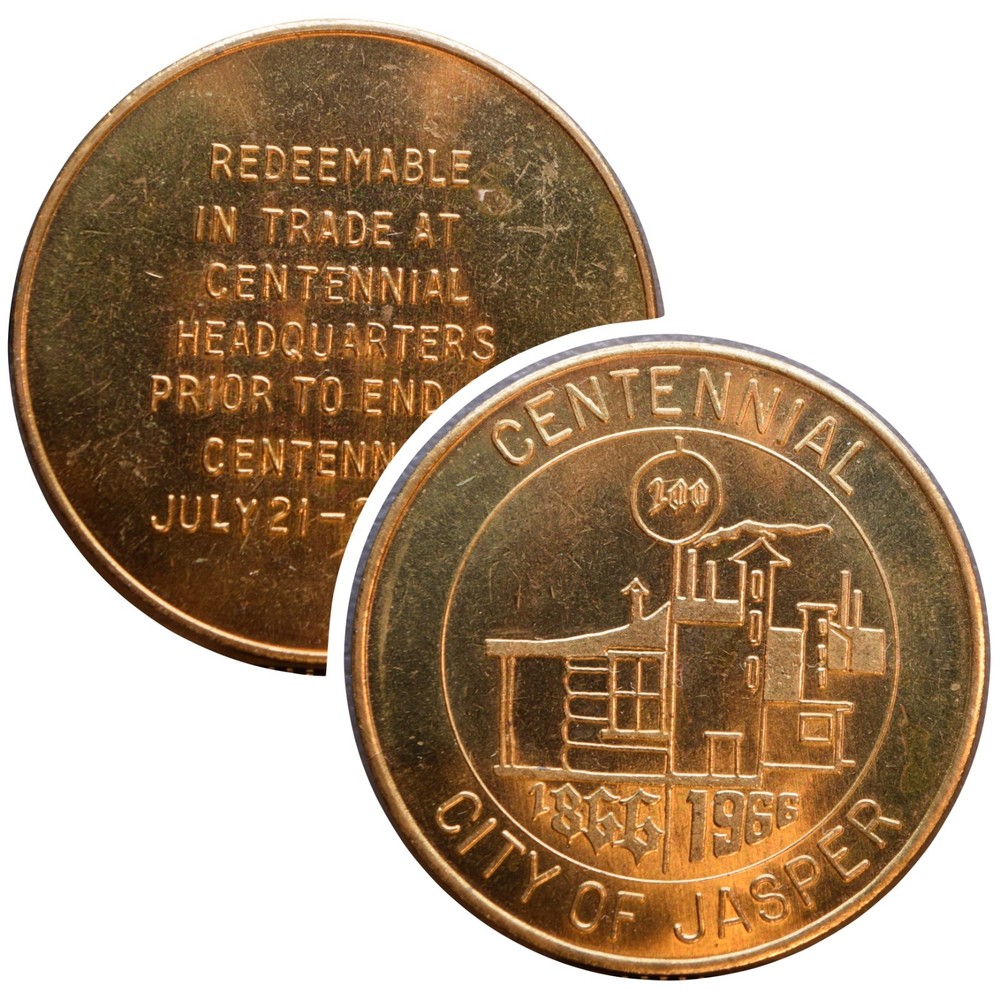 Jasper Indiana Centennial 1866-1966 Token So Called Dollar