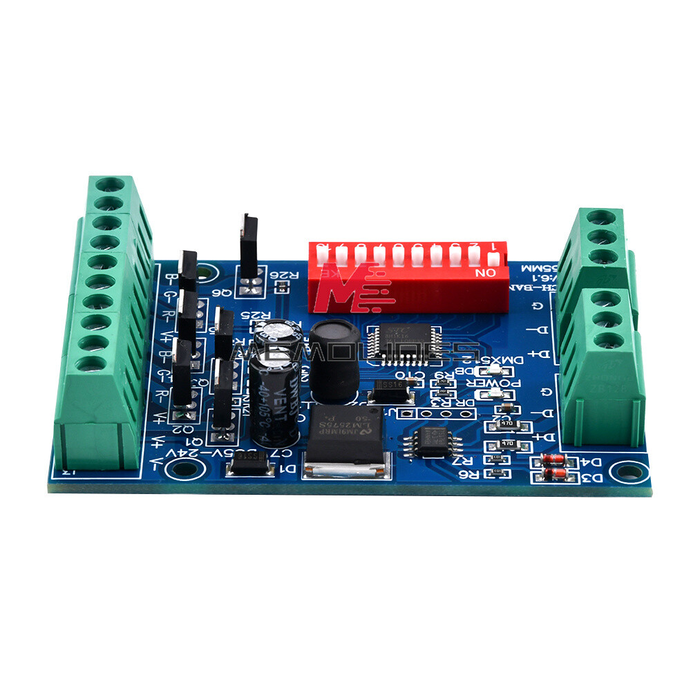 DMX512 Decoder 6CH Channel RGBW Controller led stage Dj lighting CMOS Output New