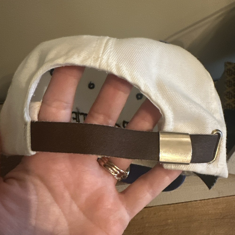 Vintage Top Flite Golf Hat White Blue