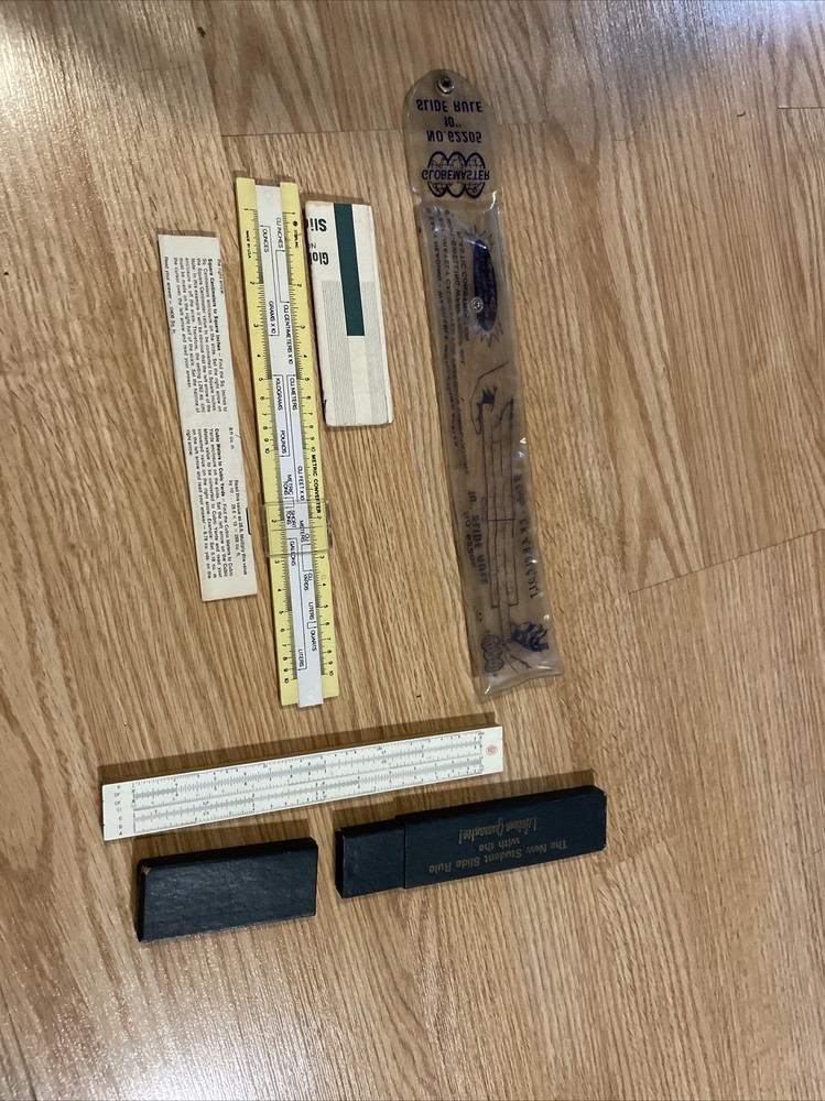 Globe master & New Student Slide Rules