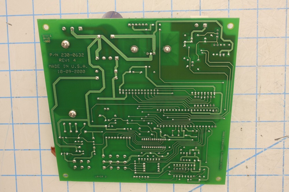 230-0632 / PCB, MAIN CONTROL BOARD, 10-09-2000 / SELECTRON