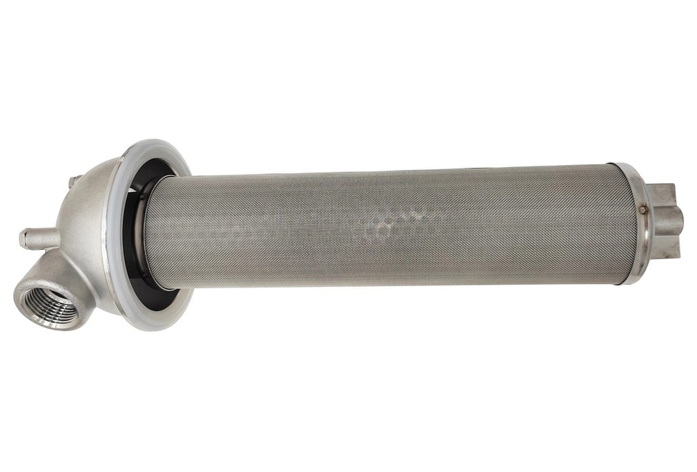 10" Corrosion-resistant Stainless Steel Filter w/Pressure Gauge 3/4"NPT 300 Mesh