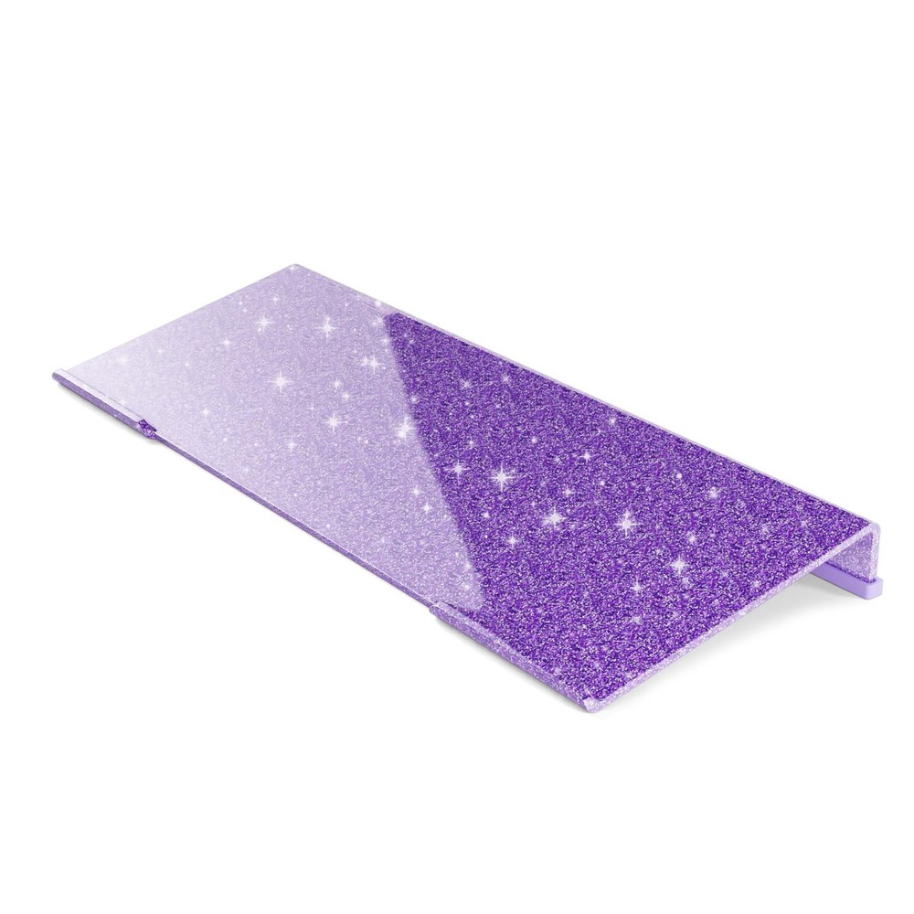 Ergonomic Computer Keyboard Stand - Glitter Purple Acrylic Keyboard Riser Til...