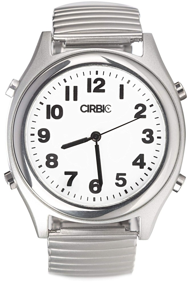 Talking Watch with Large Numbers and Expandable Strap, self-Setting for Visua...