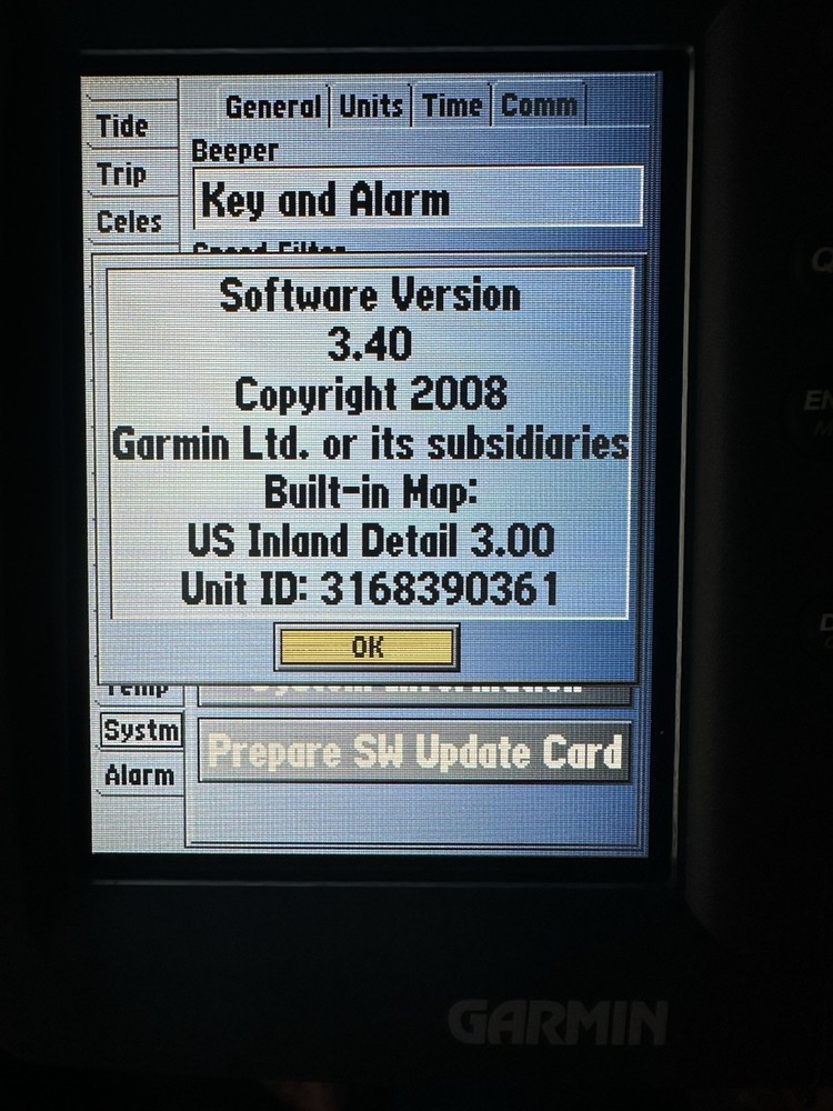 Garmin GPSMAP 392 GPS ChartPlotter Display (TESTED)