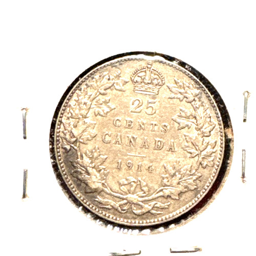 Canada 1914 quarter KM 24 VF (1)